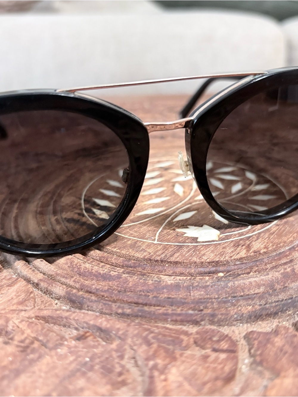 Warby Parker Winnie 7100 Black Cat Eye Sunglasses 52-21-145